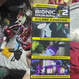 Bionica Color Burst Solar Lights - Black and Purple